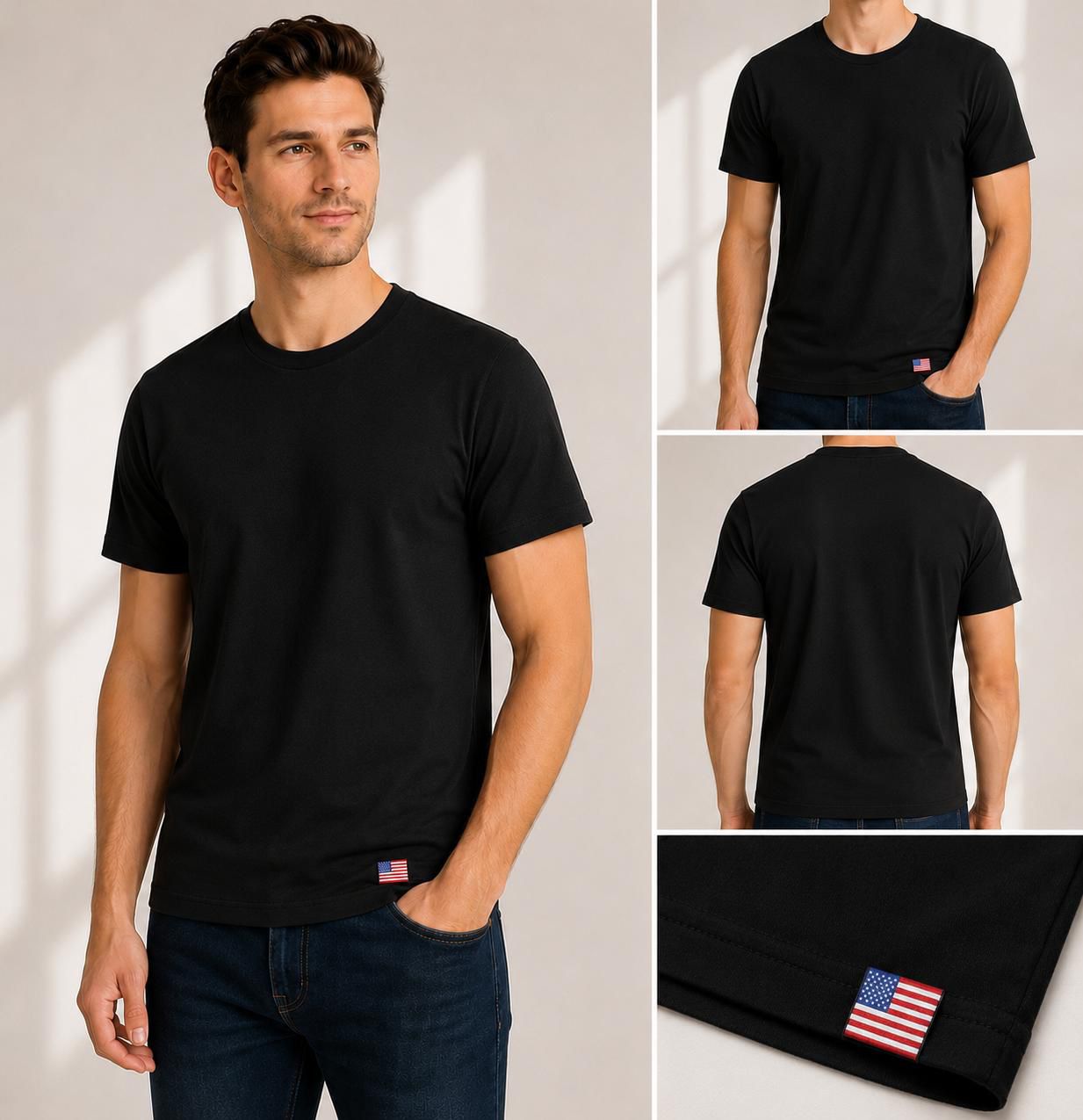 Crew Neck Black S/M/L/XL