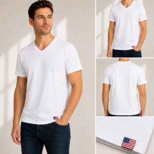 V-Neck White S/M/L/XL